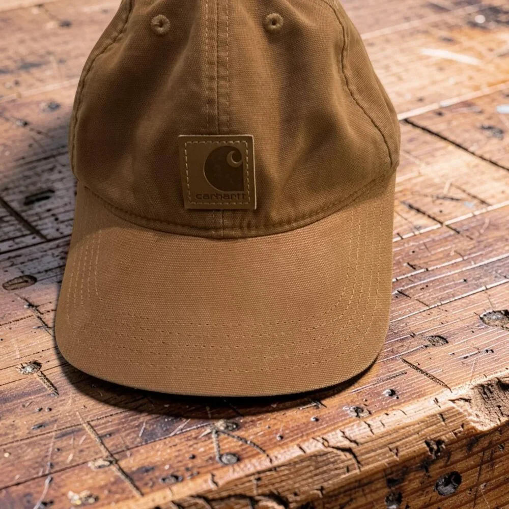 Carhartt 100289 Canvas Odessa Cap Brown Duck Workwear Dad Hat OSFA Adjustable